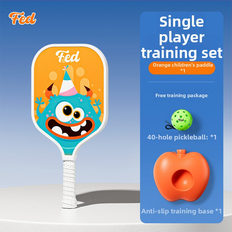 Set rakiet na pickleball pre začiatočníkov – vonkajší tréning pre deti, Fiberglass, 200 g, Feltun