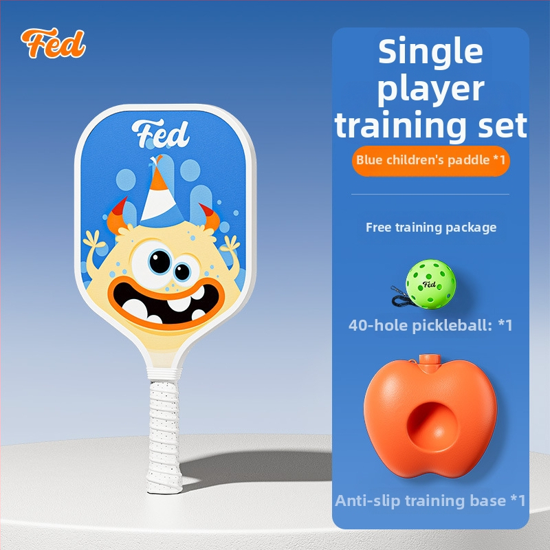 Set rakiet na pickleball pre začiatočníkov – vonkajší tréning pre deti, Fiberglass, 200 g, Feltun