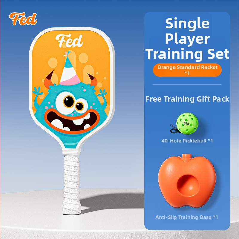 Set rakiet na pickleball pre začiatočníkov – vonkajší tréning pre deti, Fiberglass, 200 g, Feltun