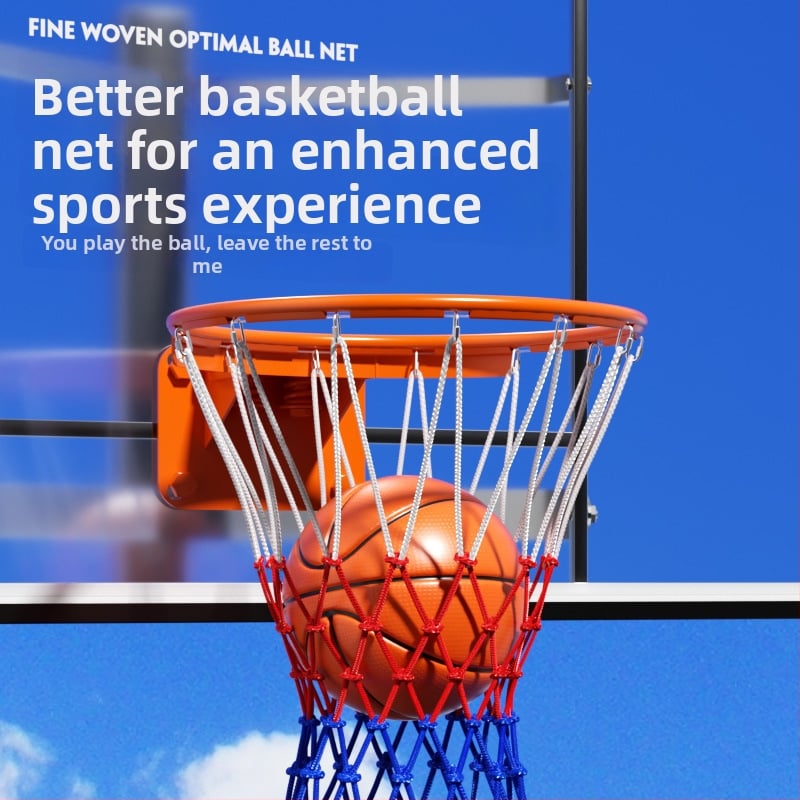Patobulintas krepšinio tinklas su rėmu skydeliui, profesionaliam žaidimui, svoris 0.8 kg