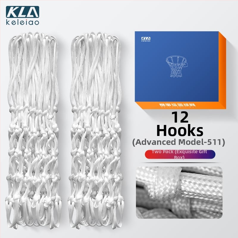 Patobulintas krepšinio tinklas su rėmu skydeliui, profesionaliam žaidimui, svoris 0.8 kg