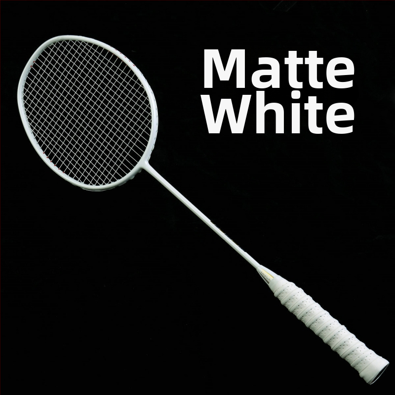 Raketa za badminton s okvirom od karbonskih vlakana, težina 80-84 g, drška G4, direktan udarac, za početnike