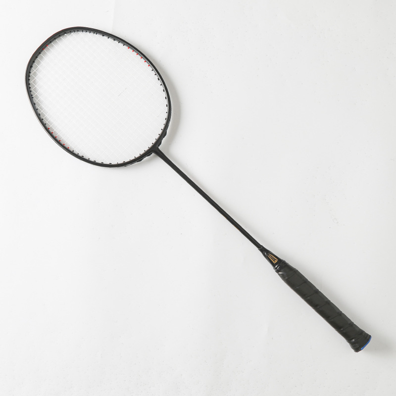 Raketa za badminton s okvirom od karbonskih vlakana, težina 80-84 g, drška G4, direktan udarac, za početnike
