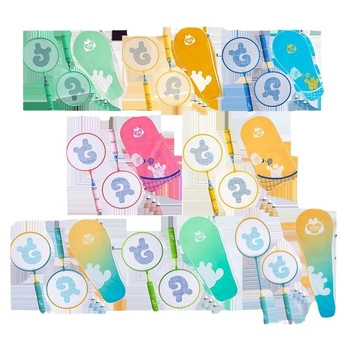 Dječji set raketa za badminton – ultralagan, 95–100 g; okvir od željezne legure; direktan udarac; za djecu; igru na otvorenom