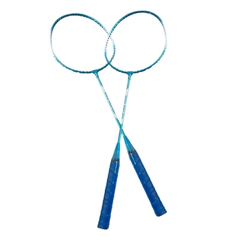 Set badminton raketa za vanjski trening, okvir od željezno-legiranog materijala, najlonske žice, težina 75–79 g