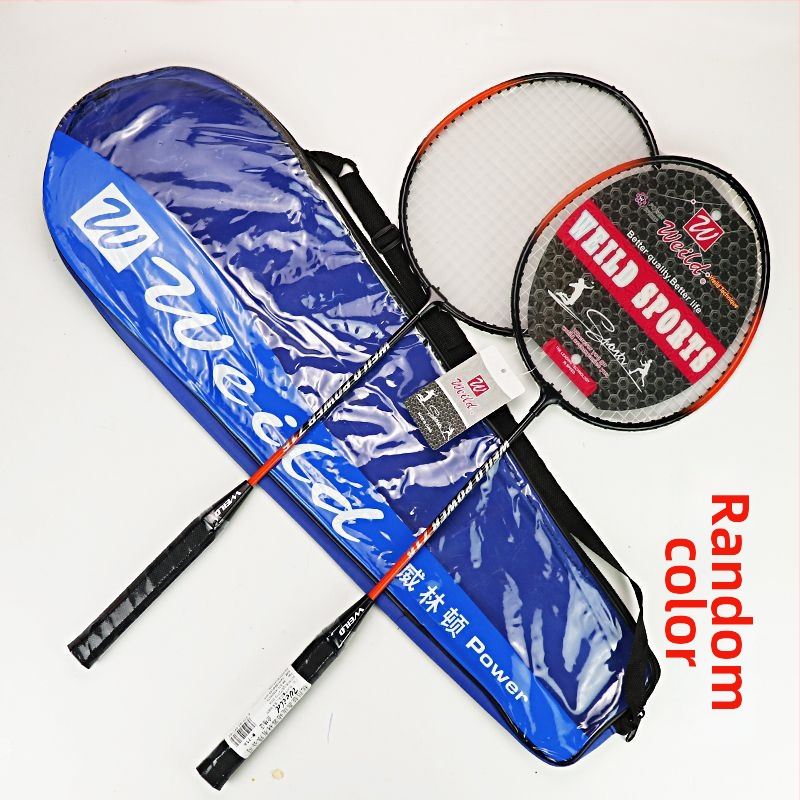 Par badmintonskih raketa, okvir od karbonskih vlakana, najlonske žice, izdržljive