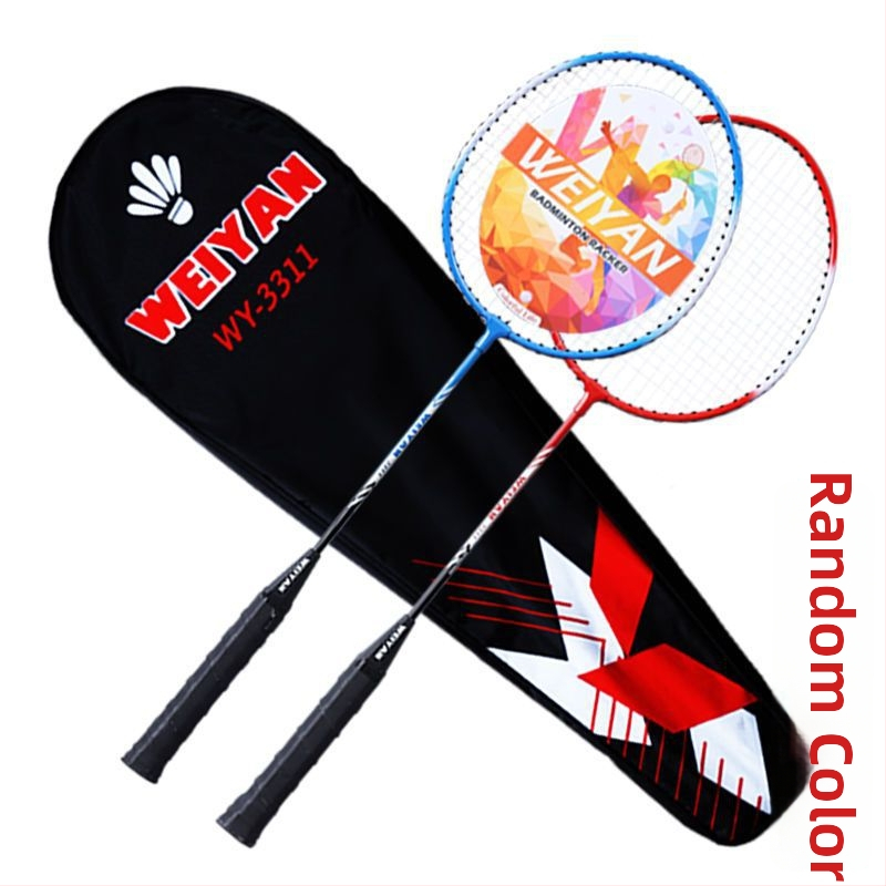 Par badmintonskih raketa, okvir od karbonskih vlakana, najlonske žice, izdržljive
