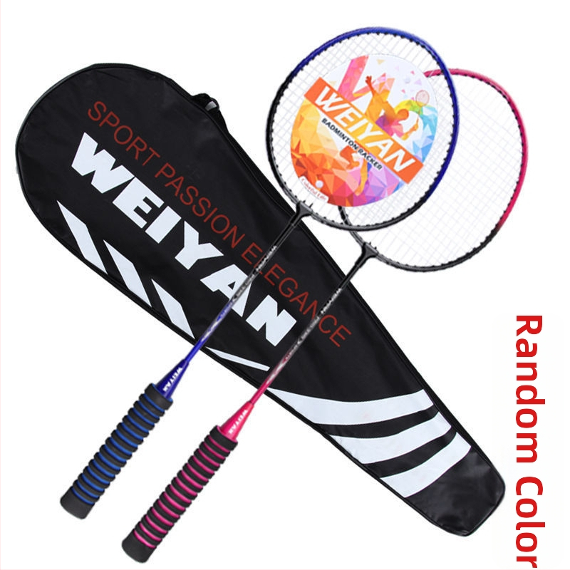 Par badmintonskih raketa, okvir od karbonskih vlakana, najlonske žice, izdržljive