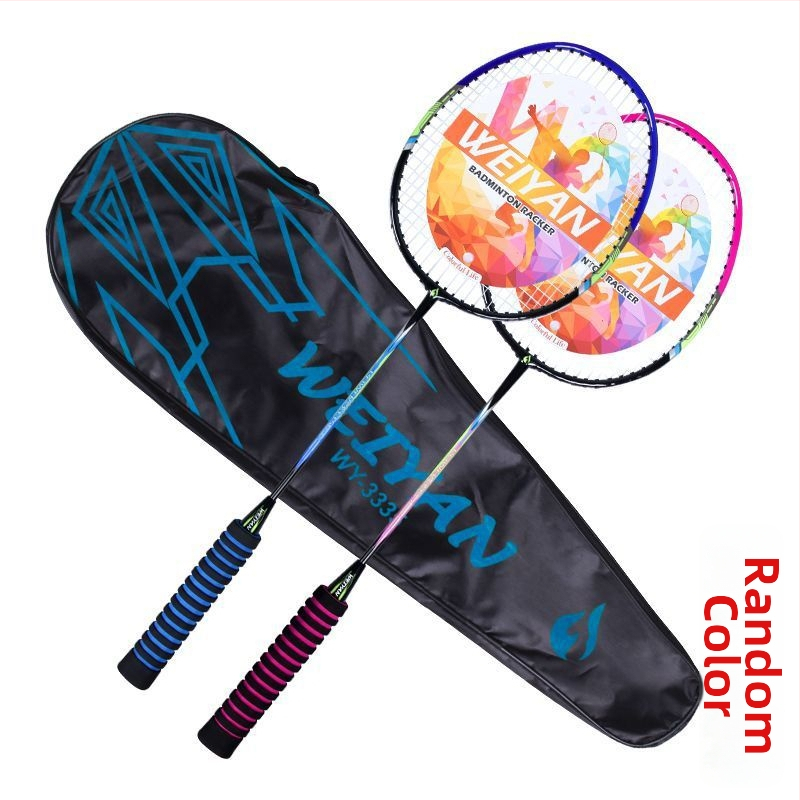 Par badmintonskih raketa, okvir od karbonskih vlakana, najlonske žice, izdržljive