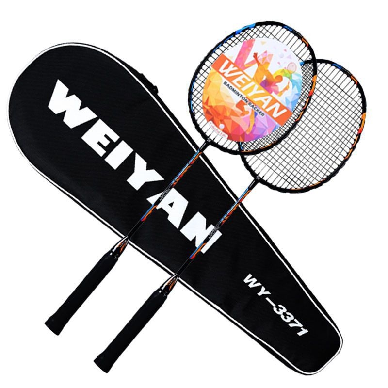 Par badmintonskih raketa, okvir od karbonskih vlakana, najlonske žice, izdržljive