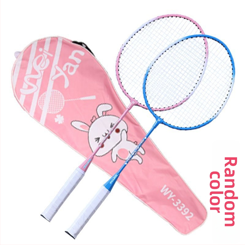 Par badmintonskih raketa, okvir od karbonskih vlakana, najlonske žice, izdržljive