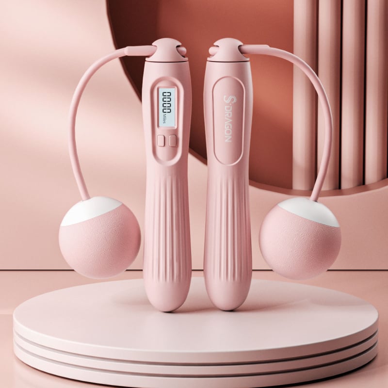 Inteliģenta skrejojo virve ar skaitīšanu pieaugušajiem, divkārša izmantošana, PVC virkne mājas trenēšanai