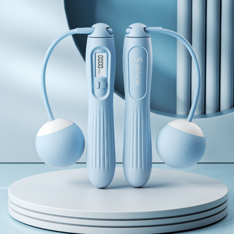 Inteliģenta skrejojo virve ar skaitīšanu pieaugušajiem, divkārša izmantošana, PVC virkne mājas trenēšanai