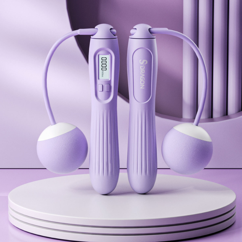 Inteliģenta skrejojo virve ar skaitīšanu pieaugušajiem, divkārša izmantošana, PVC virkne mājas trenēšanai