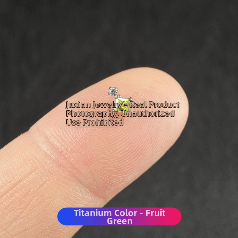 Σετ piercing από κράμα τιτανίου με ζιρκόνια – γεωμετρικά unisex σκουλαρίκια για τα αυτιά, ρινικά studs και studs χειλιών, εσωτερική βίδα, καθαρότητα G23