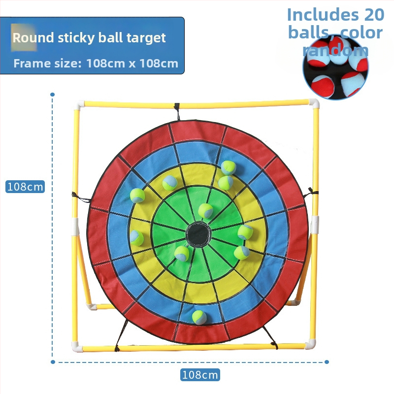 Cieľová doska na hádzanie vrecúšov s sieťovým materiálom — hra pre predškolák, vonkajšie pohybové aktivity (4–6 rokov)