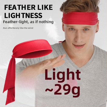 Unisex tenisa galvas lente ar regulējamu siksnu, poliesters, sviedru uzsūkšana, ārējiem sporta veidiem