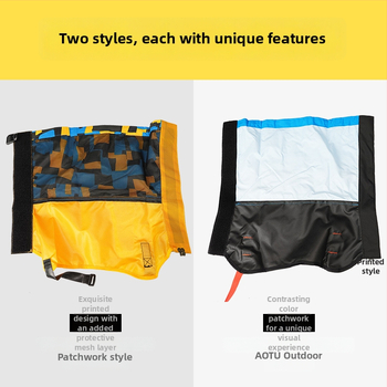 Vaikų nailoniniai blauzdos apsaugos slidinėjimui, atsparūs vandeniui, smėliui, pritaikomi, išoriniai kojų gaubteliai