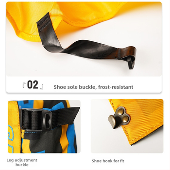 Vaikų nailoniniai blauzdos apsaugos slidinėjimui, atsparūs vandeniui, smėliui, pritaikomi, išoriniai kojų gaubteliai