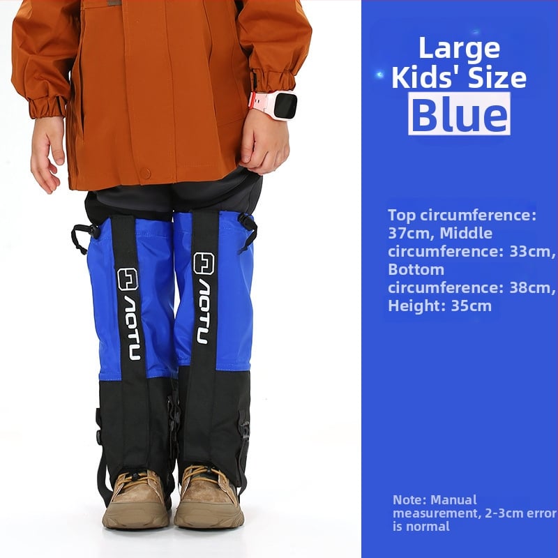 Vaikų nailoniniai blauzdos apsaugos slidinėjimui, atsparūs vandeniui, smėliui, pritaikomi, išoriniai kojų gaubteliai