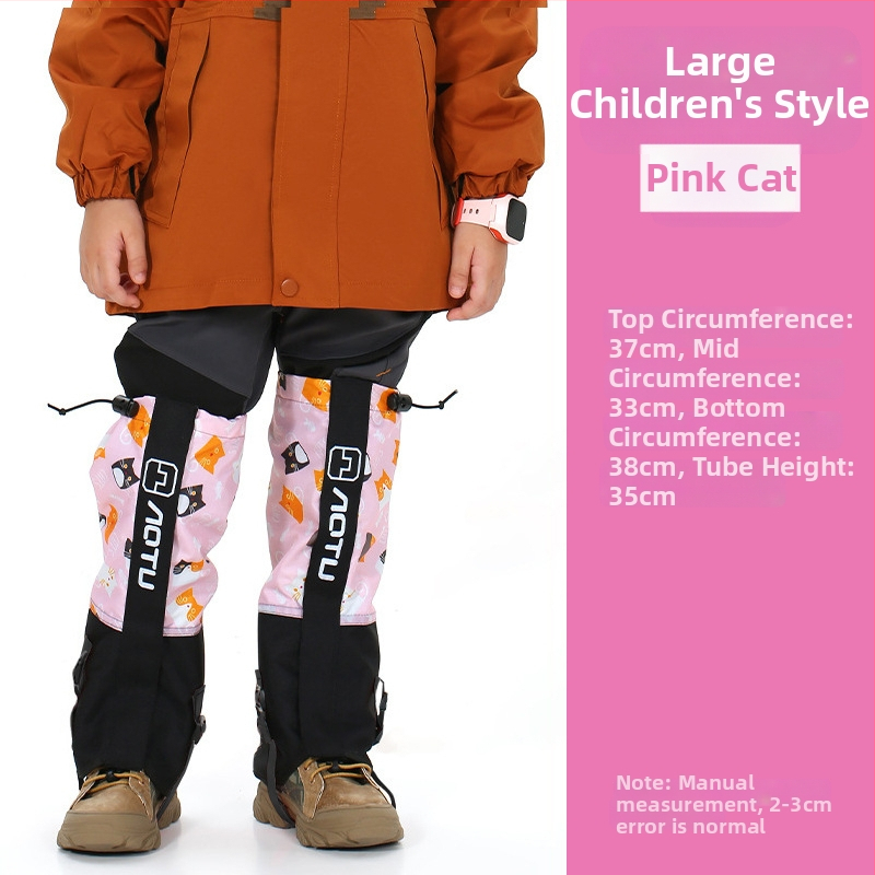 Vaikų nailoniniai blauzdos apsaugos slidinėjimui, atsparūs vandeniui, smėliui, pritaikomi, išoriniai kojų gaubteliai