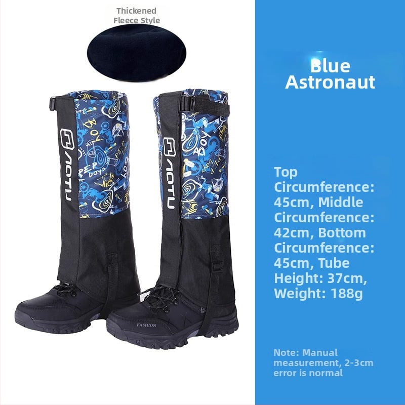 Vaikų nailoniniai blauzdos apsaugos slidinėjimui, atsparūs vandeniui, smėliui, pritaikomi, išoriniai kojų gaubteliai