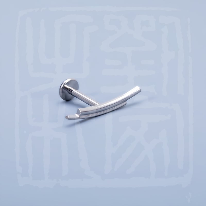 Nosa piercing prsten – G23 titanijeva legura, srcolik oblik, dijamantno ugradnja, cirkon kamen