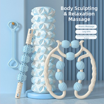 Putų volas jogos kolonai, žiedo formos blauzdos raumenų masažo volas, prekės ženklas Unique, medžiaga PP, importas: Ne