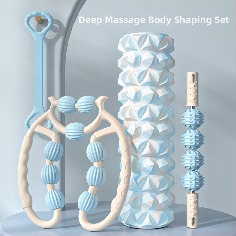 Putų volas jogos kolonai, žiedo formos blauzdos raumenų masažo volas, prekės ženklas Unique, medžiaga PP, importas: Ne