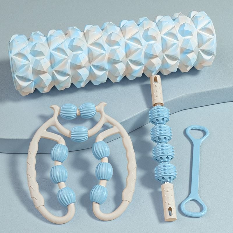 Putų volas jogos kolonai, žiedo formos blauzdos raumenų masažo volas, prekės ženklas Unique, medžiaga PP, importas: Ne