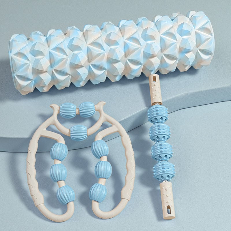 Putų volas jogos kolonai, žiedo formos blauzdos raumenų masažo volas, prekės ženklas Unique, medžiaga PP, importas: Ne