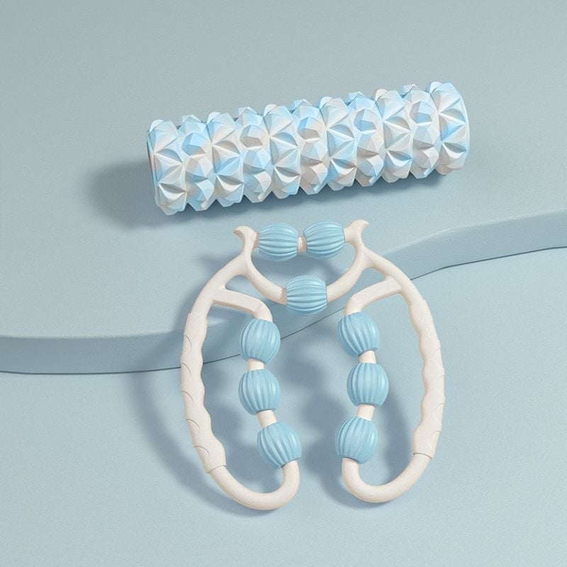 Putų volas jogos kolonai, žiedo formos blauzdos raumenų masažo volas, prekės ženklas Unique, medžiaga PP, importas: Ne