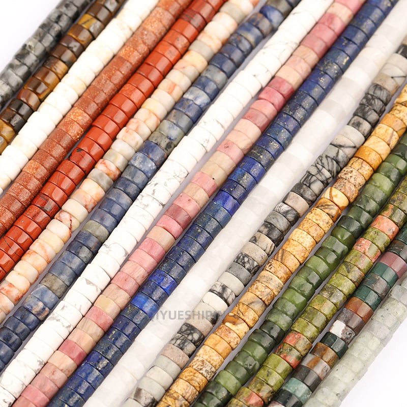3×6 mm okrugle kristalne perle za DIY nakit, slobodne perle, razdjelnici, polugotovi dijelovi nakita