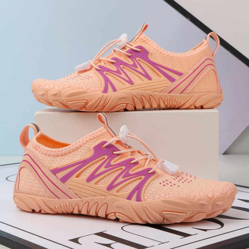 Обувки за речни преходи, унисекс, дишащи водни обувки с горна част от въздушен слой и антиплъзгаща гумена подметка, нисък профил