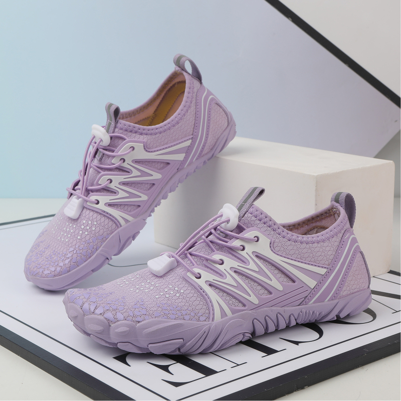 Обувки за речни преходи, унисекс, дишащи водни обувки с горна част от въздушен слой и антиплъзгаща гумена подметка, нисък профил