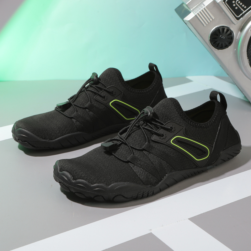 Обувки за речни преходи, унисекс, дишащи водни обувки с горна част от въздушен слой и антиплъзгаща гумена подметка, нисък профил