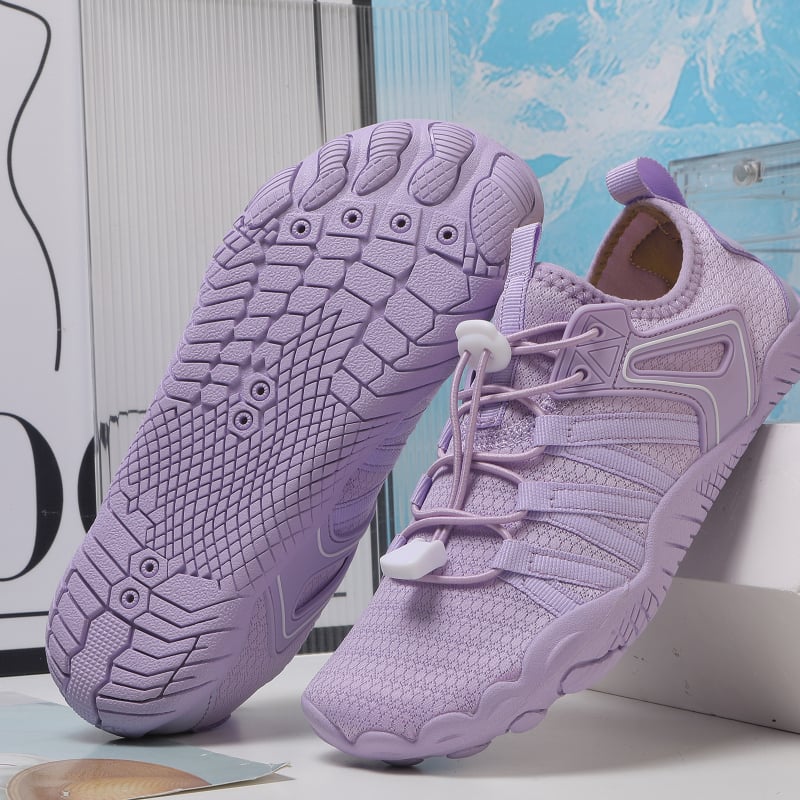 Обувки за речни преходи, унисекс, дишащи водни обувки с горна част от въздушен слой и антиплъзгаща гумена подметка, нисък профил