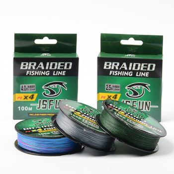 Glavna linija PE, duljina 300–500 m, konstrukcija od 8 i 4 vlakna, visoka čvrstoća, otporna na habanje, za morski ribolov i bacanje