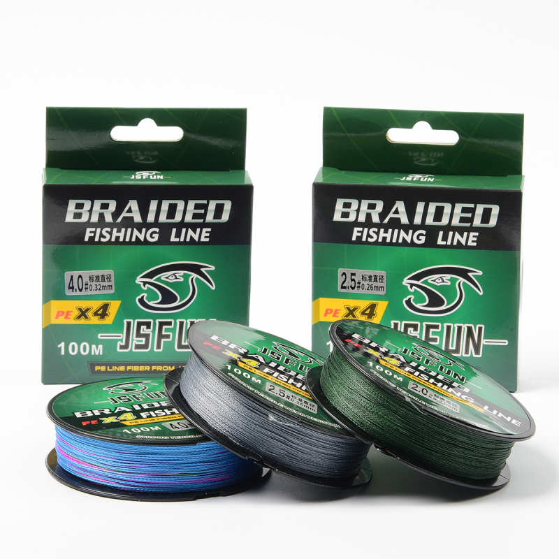 Glavna linija PE, duljina 300–500 m, konstrukcija od 8 i 4 vlakna, visoka čvrstoća, otporna na habanje, za morski ribolov i bacanje