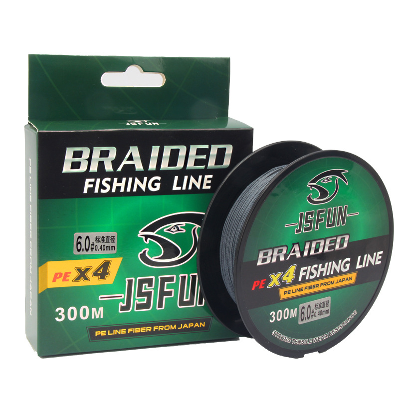 Glavna linija PE, duljina 300–500 m, konstrukcija od 8 i 4 vlakna, visoka čvrstoća, otporna na habanje, za morski ribolov i bacanje