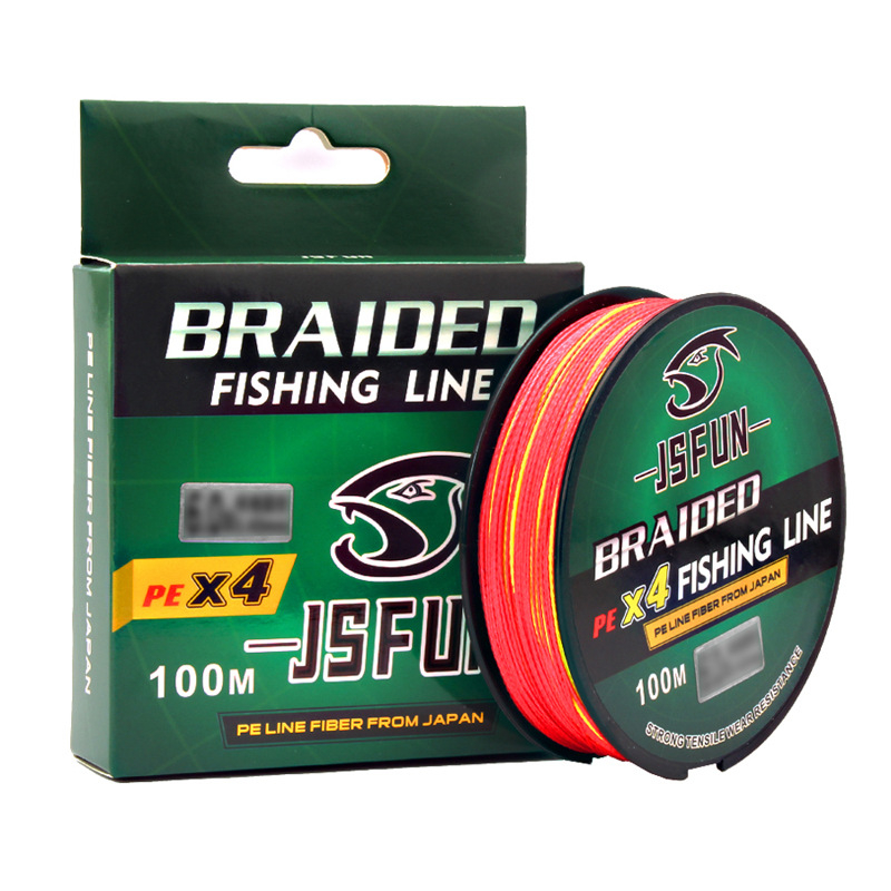 Glavna linija PE, duljina 300–500 m, konstrukcija od 8 i 4 vlakna, visoka čvrstoća, otporna na habanje, za morski ribolov i bacanje