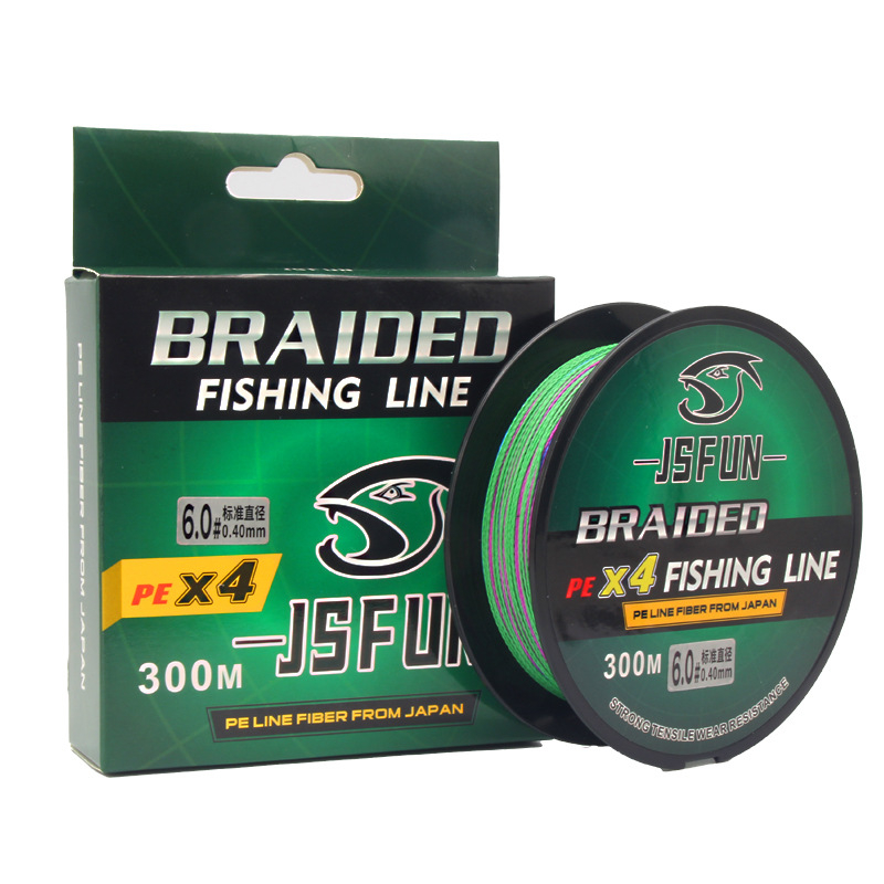 Glavna linija PE, duljina 300–500 m, konstrukcija od 8 i 4 vlakna, visoka čvrstoća, otporna na habanje, za morski ribolov i bacanje