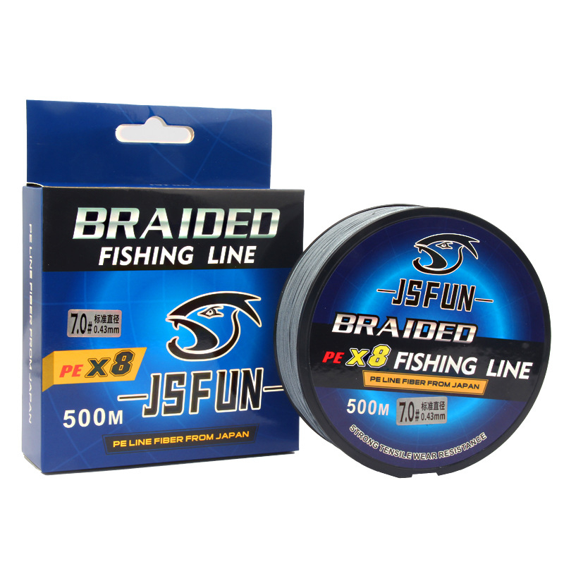 Glavna linija PE, duljina 300–500 m, konstrukcija od 8 i 4 vlakna, visoka čvrstoća, otporna na habanje, za morski ribolov i bacanje