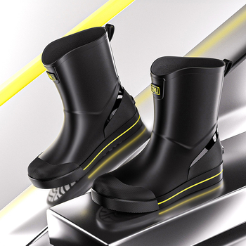 Meeste lühikesed vihmasaapad, veekindlad, libisemiskindlad, kulumiskindlad, sobivad kõigile aastaaegadele