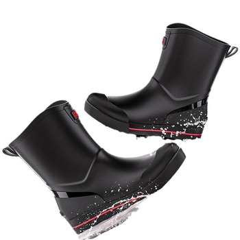 Meeste lühikesed vihmasaapad, veekindlad, libisemiskindlad, kulumiskindlad, sobivad kõigile aastaaegadele