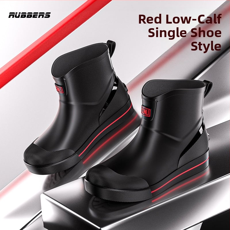 Meeste lühikesed vihmasaapad, veekindlad, libisemiskindlad, kulumiskindlad, sobivad kõigile aastaaegadele