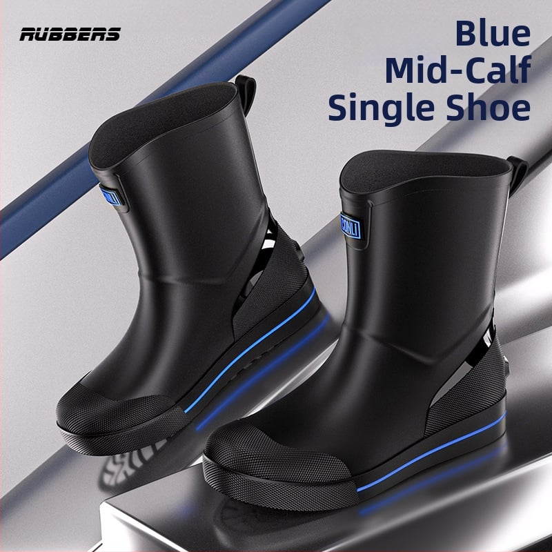 Meeste lühikesed vihmasaapad, veekindlad, libisemiskindlad, kulumiskindlad, sobivad kõigile aastaaegadele