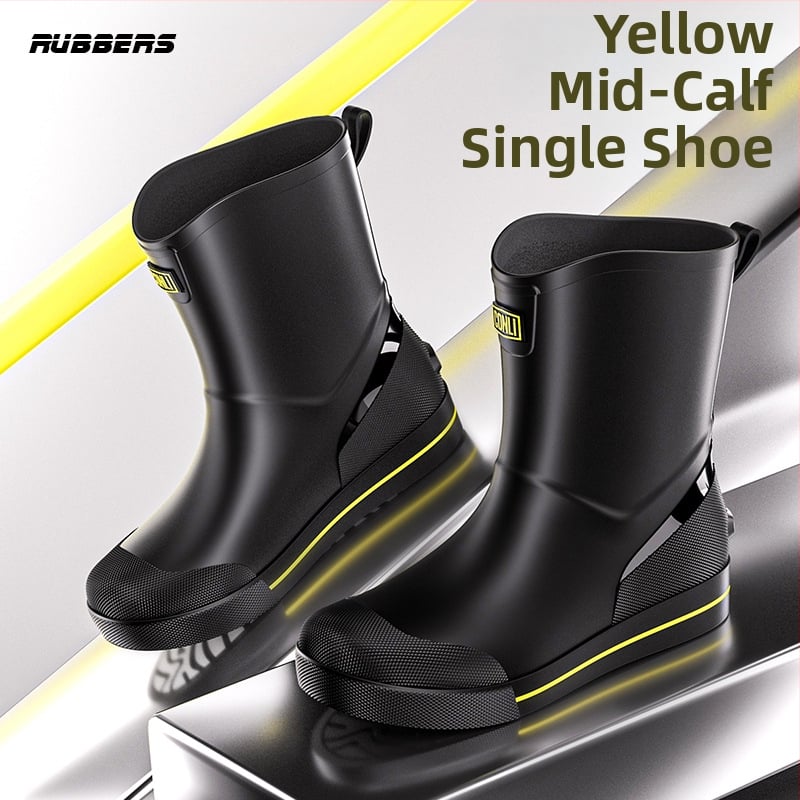 Meeste lühikesed vihmasaapad, veekindlad, libisemiskindlad, kulumiskindlad, sobivad kõigile aastaaegadele