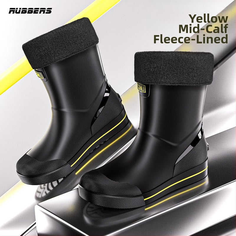 Meeste lühikesed vihmasaapad, veekindlad, libisemiskindlad, kulumiskindlad, sobivad kõigile aastaaegadele