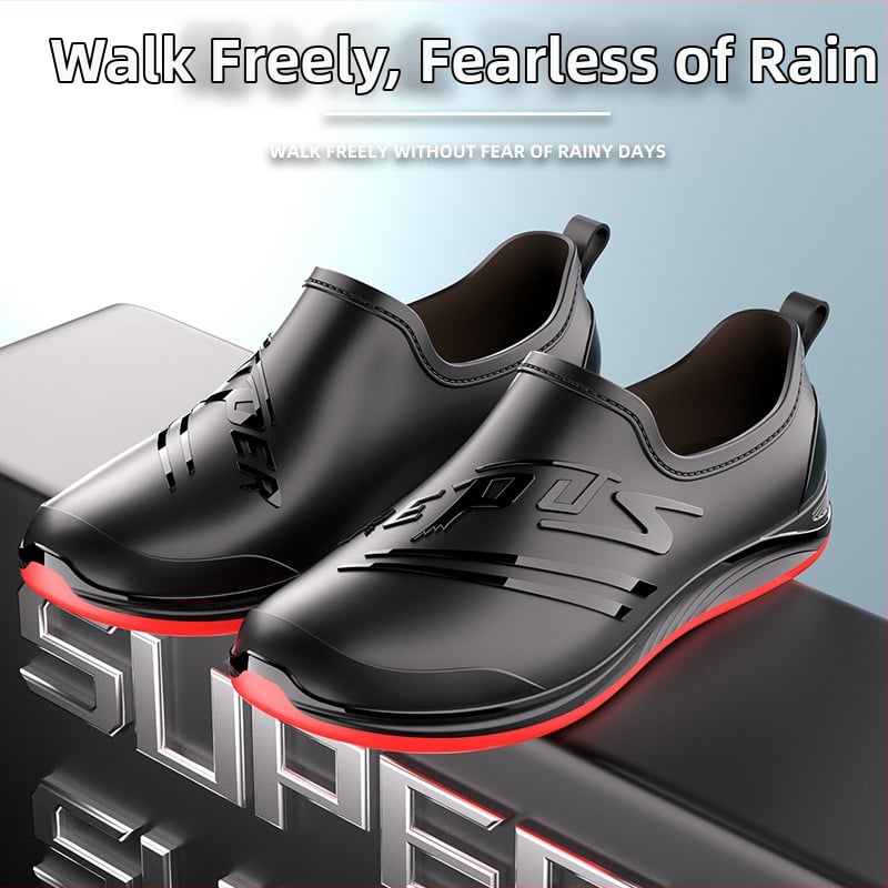 Meeste lühikesed vihmasaapad, veekindlad, libisemiskindlad, kulumiskindlad, sobivad kõigile aastaaegadele